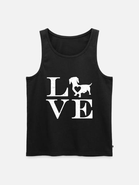 Dachshund Gift Dixie Viennese Doxie Dachshund - Men's Premium Organic Tank Top - black