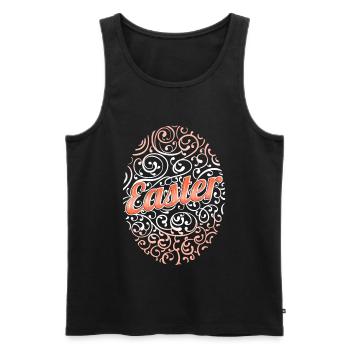 Ornaments Egg On Easter - Männer Premium Bio Tank Top - Schwarz - Vorne - AI Model Male 178 light (178cm)