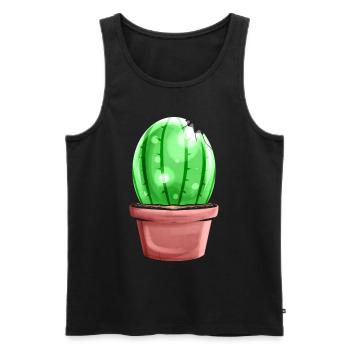 Painted Egg Looking Like A Cactus Decoration For - Männer Premium Bio Tank Top - Schwarz - Vorne - Michal (187cm)
