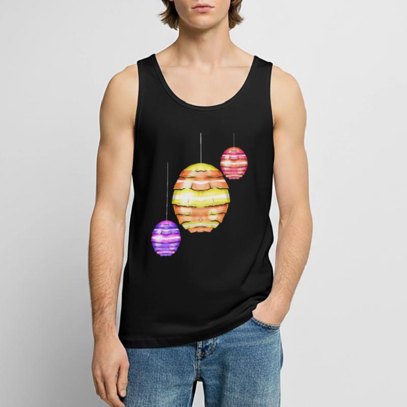 Egg Shaped Lanterns Easter Decoration For Easter Männer Premium Bio Tank Top