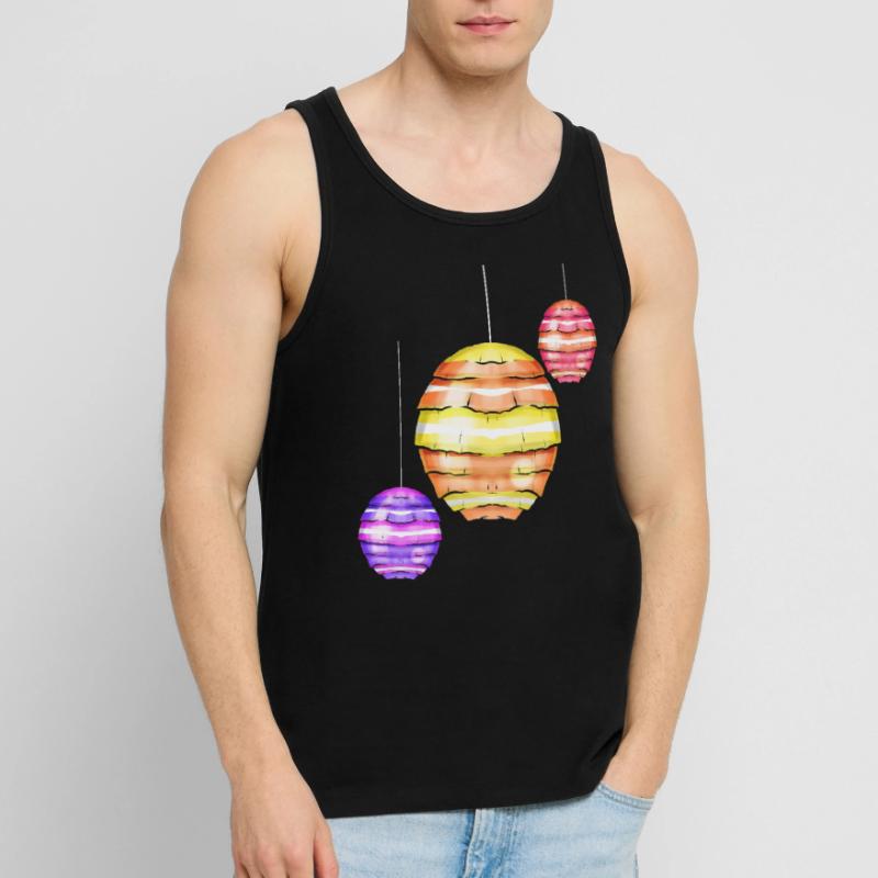 Egg Shaped Lanterns Easter Decoration For Easter Männer Premium Bio Tank Top