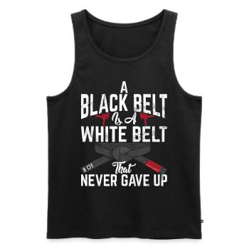 Jiu Jitsu Arts Martiaux Kung Fu & Karaté Jiu Jitsu - Débardeur bio Premium Homme - noir - Devant - AI Model Male 178 light (178cm)
