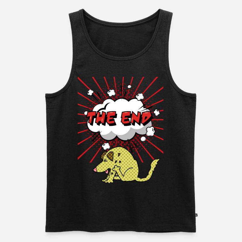 Comic-Dog, Comic-Hund, lustiger Comicstrip - Männer Premium Bio Tank Top - Schwarz
