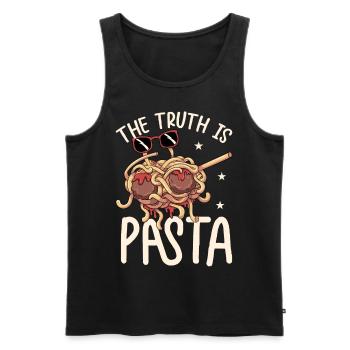 Dab Flying Spaghetti Monster - Débardeur bio Premium Homme - noir - Devant - Michal (187cm)