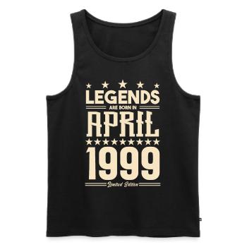 Gift Legend April 1999 gift April 1999. April - Men's Premium Organic Tank Top - black - Front - Michal (187cm)