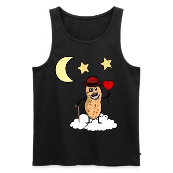 Peanut Grandpa Heaven Jensei's Death Cloud Reincarnation - Men's Premium Organic Tank Top - black - Front - AI Model Male 178 light (178cm)