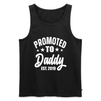 Promu à Papa Est 2019 - Débardeur bio Premium Homme - noir - Devant - Michal (187cm)