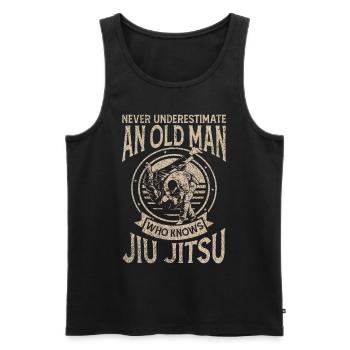 Jiu Jitsu Arts Martiaux Kung Fu & Karaté Jiu Jitsu - Débardeur bio Premium Homme - noir - Devant - Michal (187cm)