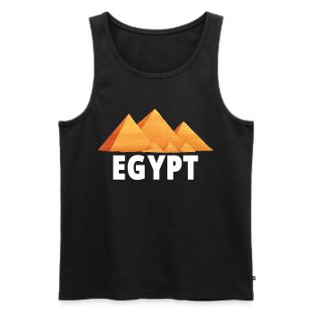 Egypt Pyramids For Anthropologist - Men's Premium Organic Tank Top - black - Front - AI Model Male 178 light (178cm)