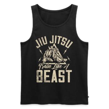 Jiu Jitsu Arts Martiaux Kung Fu & Karaté Jiu Jitsu - Débardeur bio Premium Homme - noir - Devant - Michal (187cm)