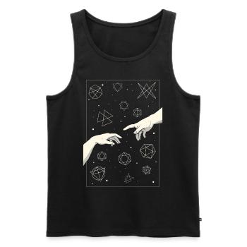 Angura Kei Dark Japanese Aesthetic - Men's Premium Organic Tank Top - black - Front - AI Model Male 178 light (178cm)