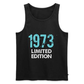1973 Limited Edition - Männer Premium Bio Tank Top - Schwarz - Vorne - Michal (187cm)