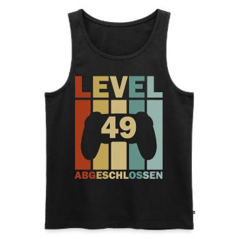 49. Geburtstag Februar Jahrgang 1974 Gamer - Männer Premium Bio Tank Top - Schwarz - Vorne - Michal (187cm)