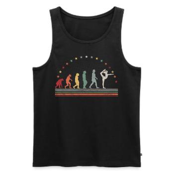 Acrobatics Evolution Retro Floor Exercises Hobby Gymnastics - Men's Premium Organic Tank Top - black - Front - Michal (187cm)