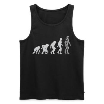 Funny Machine Learning EvolutionFor Machine Learni - Männer Premium Bio Tank Top - Schwarz - Vorne - AI Model Male 178 light (178cm)
