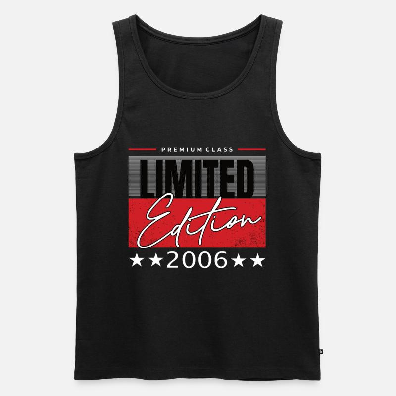 Limited Edition 2006 - Männer Premium Bio Tank Top - Schwarz