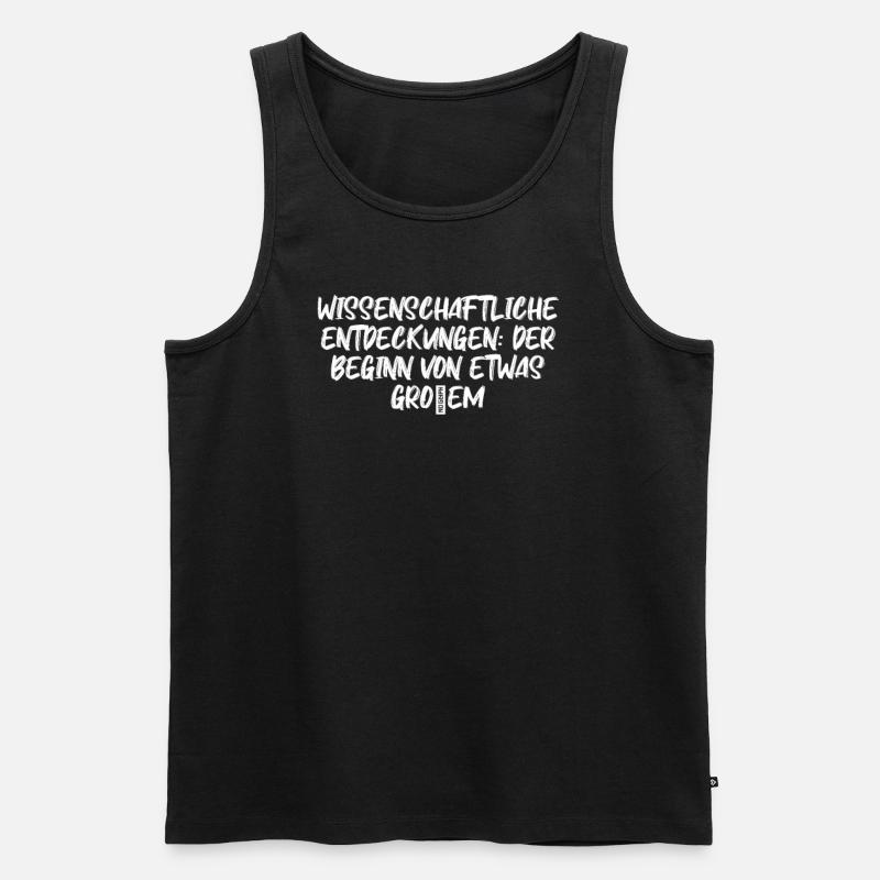Wissenschaft - Wissenschaftliche Entdeckungen: - Männer Premium Bio Tank Top - Schwarz
