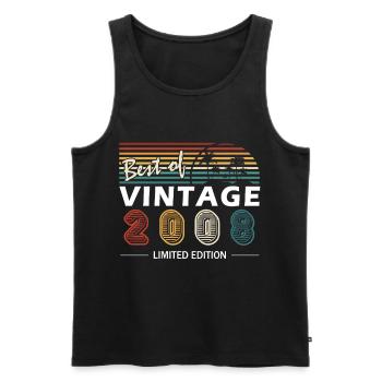 Original Living Legends were born 15 in 2008. - Men's Premium Organic Tank Top - black - Front - Michal (187cm)