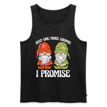Gartenzwerge Gartenzwerge One More Gnome - Männer Premium Bio Tank Top - Schwarz - Vorne - AI Model Male 178 light (178cm)