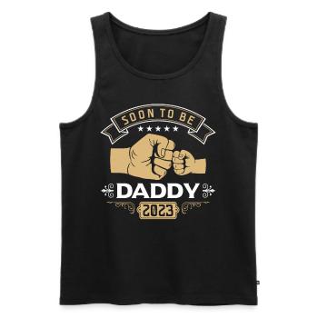 Bald Papa 2023 - Männer Premium Bio Tank Top - Schwarz - Vorne - AI Model Male 178 light (178cm)