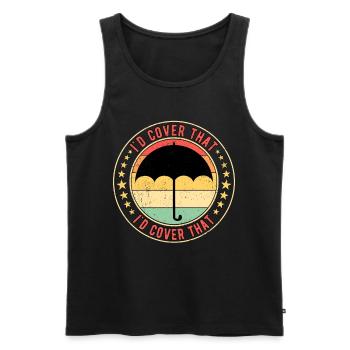 Versicherungsvertreter Versicherungskaufmann - Männer Premium Bio Tank Top - Schwarz - Vorne - Michal (187cm)