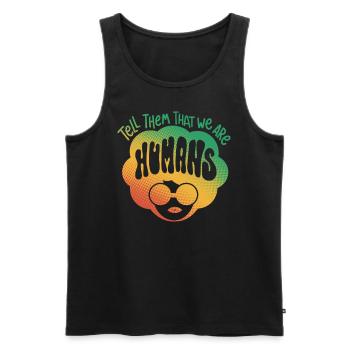 Juneteenth Freedom 19th June Black History Month - Men's Premium Organic Tank Top - black - Front - AI Model Male 178 light (178cm)