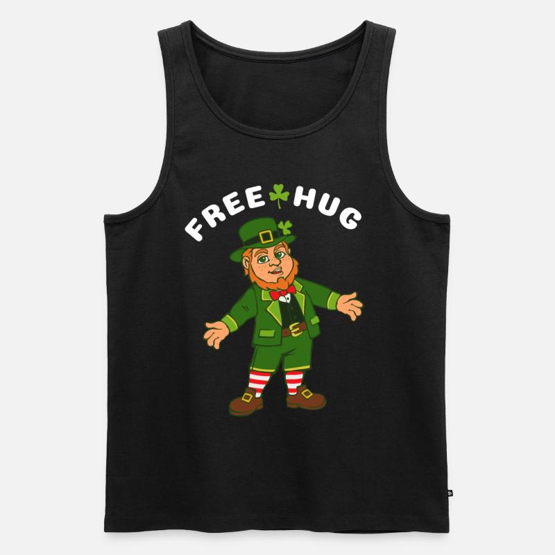 Free Hug - Männer Premium Bio Tank Top - Schwarz