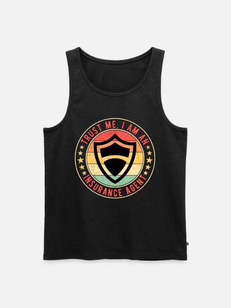 Versicherungskaufmann Insurance Agent - Männer Premium Bio Tank Top - Schwarz