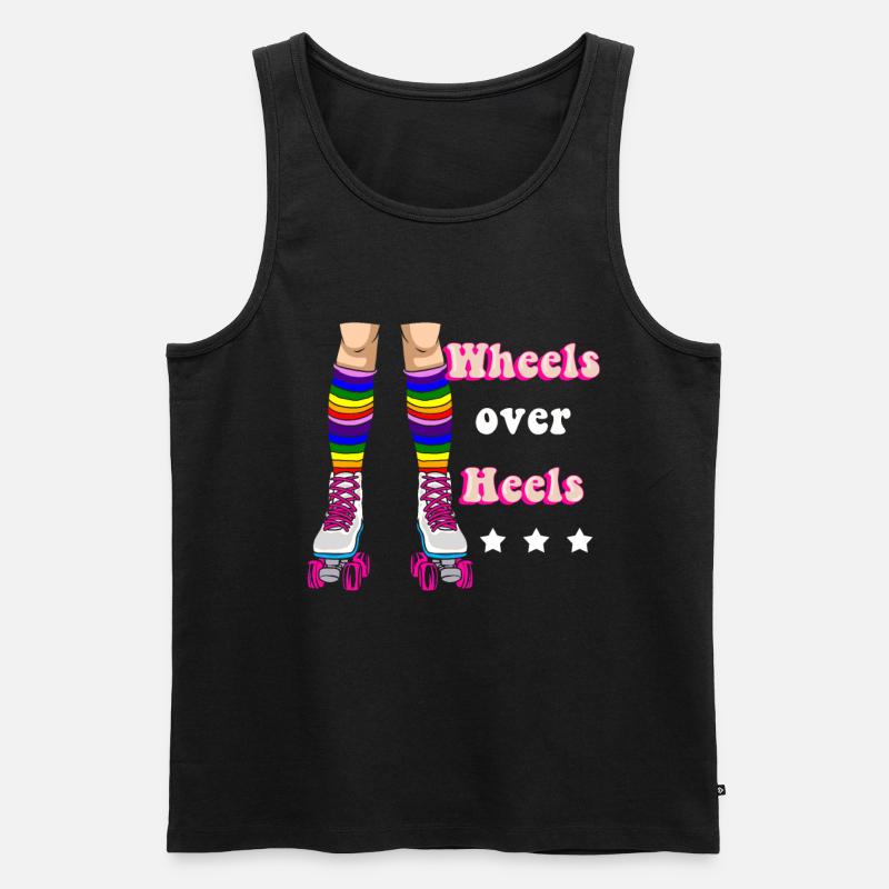 Rollerskates Inline-Skater Inline Rollschuhlaufen - Männer Premium Bio Tank Top - Schwarz