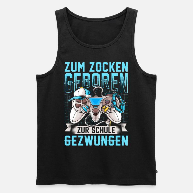 Zocken - Männer Premium Bio Tank Top - Schwarz