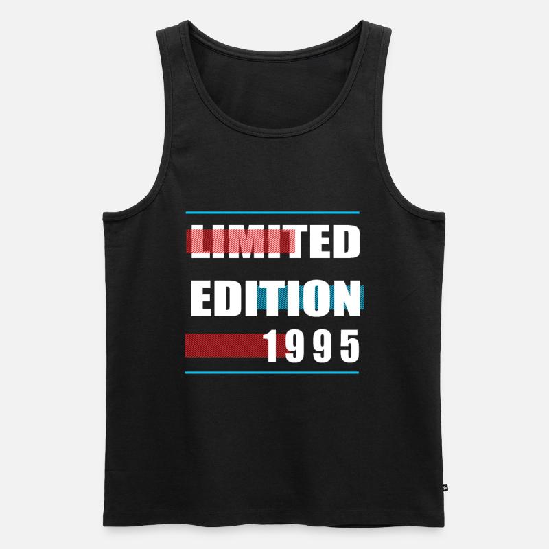 Limited Edition 1995 - Männer Premium Bio Tank Top - Schwarz