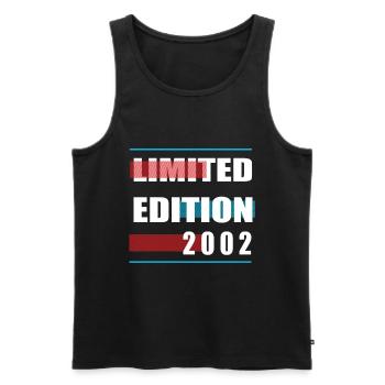 Édition limitée 2002 - Débardeur bio Premium Homme - noir - Devant - Michal (187cm)