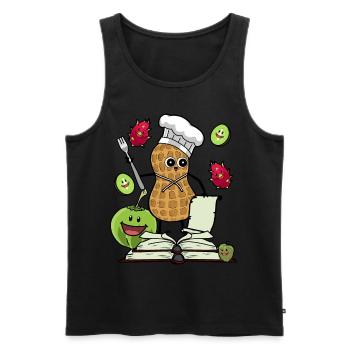 Peanut Cooking Vitamins Fruits Kitchen Healthy Cooking - Men's Premium Organic Tank Top - black - Front - Michal (187cm)
