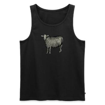 Galloway Rind I Schottland Rinderzucht für - Männer Premium Bio Tank Top - Schwarz - Vorne - AI Model Male 178 light (178cm)
