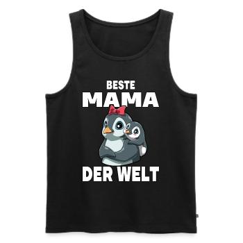 Beste Mama der Welt Muttertag Mutter - Männer Premium Bio Tank Top - Schwarz - Vorne - Michal (187cm)
