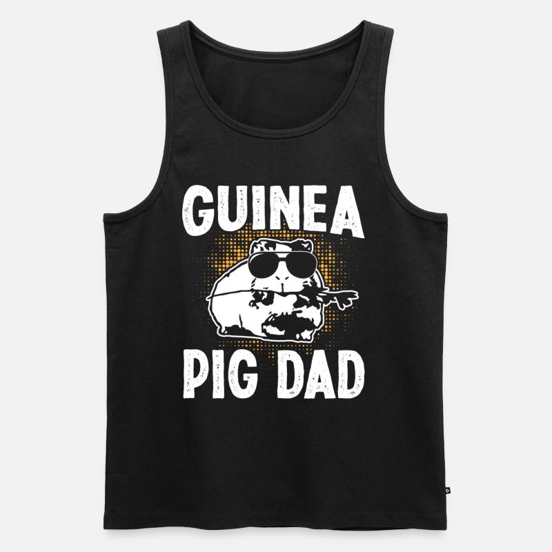Guinea Pic Dad - Männer Premium Bio Tank Top - Schwarz