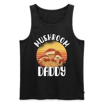 Mushroom Picker Mushroom Mushroom Hunters Mushroom Lovers Mushroom Farm - Men's Premium Organic Tank Top - black - Front - Michal (187cm)