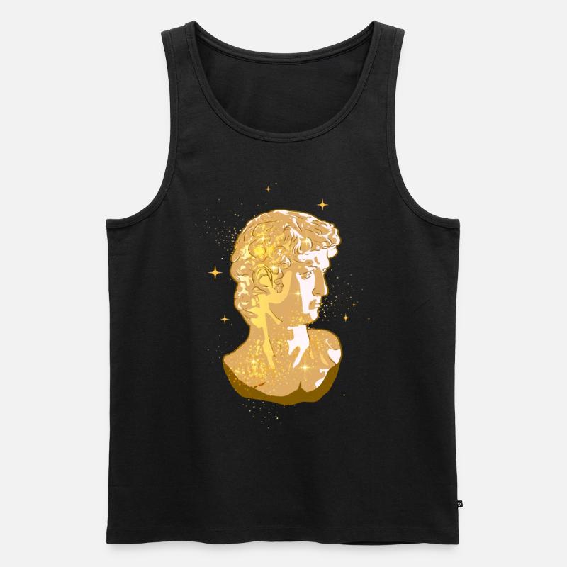 Boujee Aesthetic David Statue Bougie - Männer Premium Bio Tank Top - Schwarz