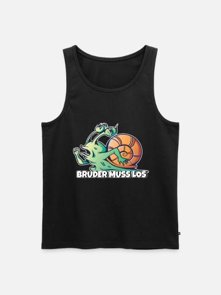 Bruder muss los - Männer Premium Bio Tank Top - Schwarz