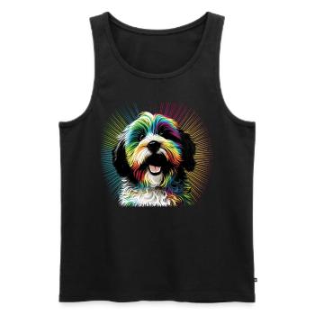 Hunde Spruch Havaneser Design für Hundeliebhaber - Männer Premium Bio Tank Top - Schwarz - Vorne - Michal (187cm)