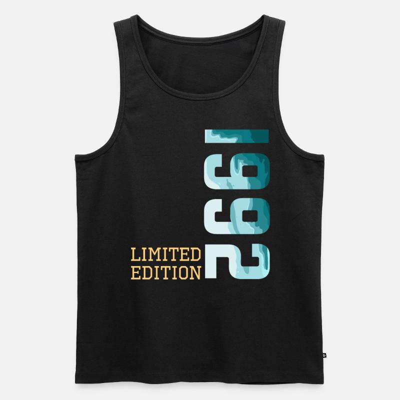 1992 Limited Edition - Männer Premium Bio Tank Top - Schwarz