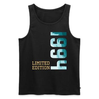 1994 Limited Edition - Men's Premium Organic Tank Top - black - Front - AI Model Male 178 light (178cm)