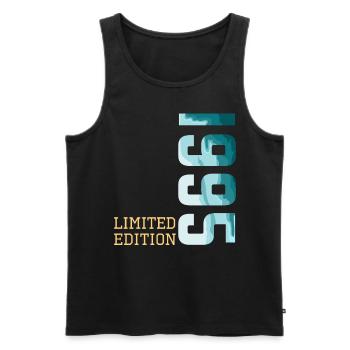 1995 Limited Edition - Men's Premium Organic Tank Top - black - Front - AI Model Male 178 light (178cm)