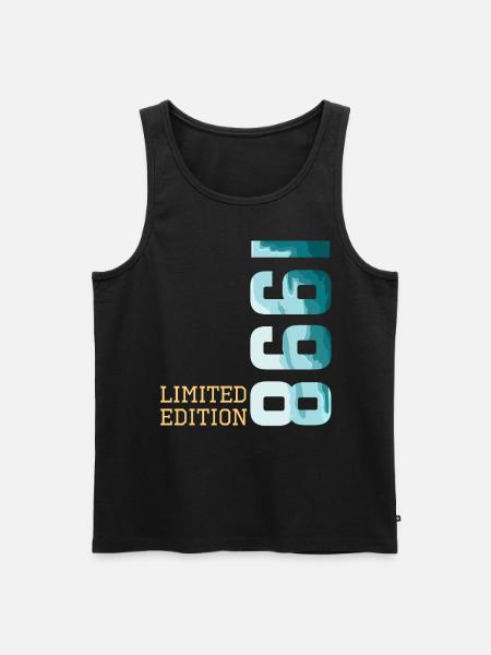 1998 Limited Edition - Men's Premium Organic Tank Top - black