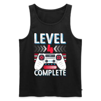 Primary school Graduation 4 class Primary school leaving certificate - Men's Premium Organic Tank Top - black - Front - AI Model Male 178 light (178cm)