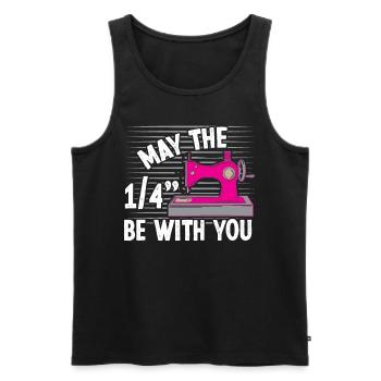 May the 1/4 be with you - Men's Premium Organic Tank Top - black - Front - AI Model Male 178 light (178cm)