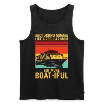 Fun Cruise Mom Cruise Ship Cruise - Men's Premium Organic Tank Top - black - Front - Michal (187cm)