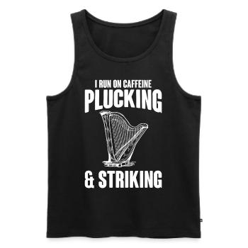 Harpist Harpist - Men's Premium Organic Tank Top - black - Front - Michal (187cm)