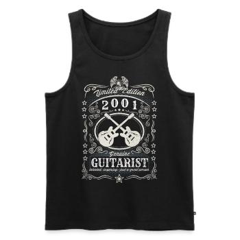 Vintage 2001 Guitariste Cadeau d’anniversaire Hobby - Débardeur bio Premium Homme - noir - Devant - Michal (187cm)