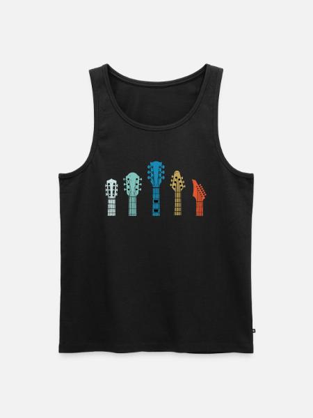 Play Guitar Design - Men's Premium Organic Tank Top - black